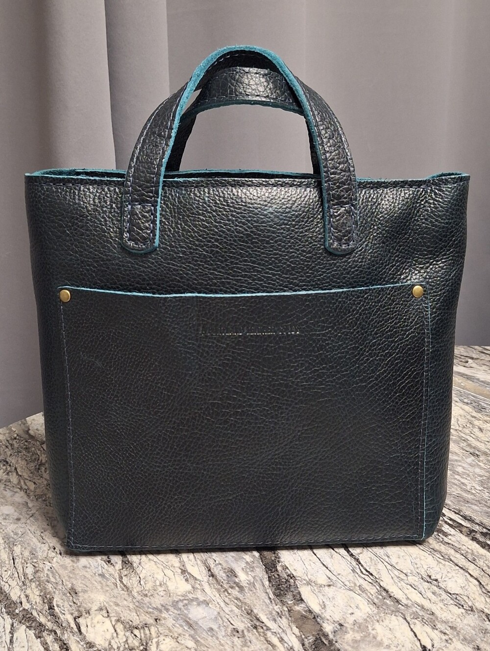Portland Leather Mini Crossbody Tote, BOREAL, NWOT